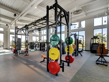 Fitness Center with Strength and Cardio Equipment